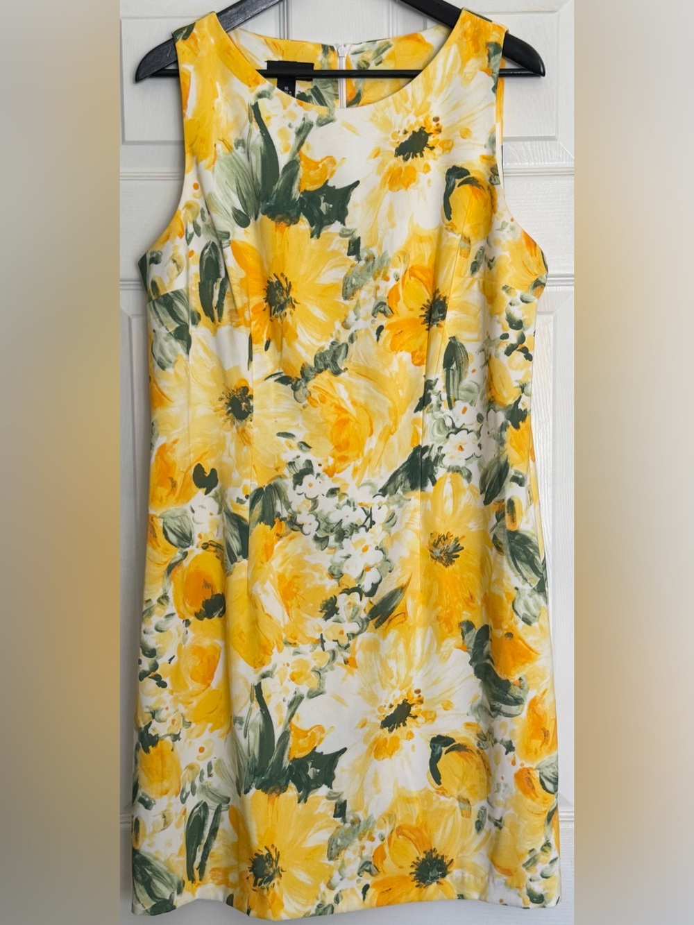 Alyx Yellow and Green Floral A-Line Dress